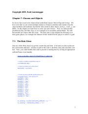 Copyright 2005 by Scott T. Leutenegger Notes 20: UML for .